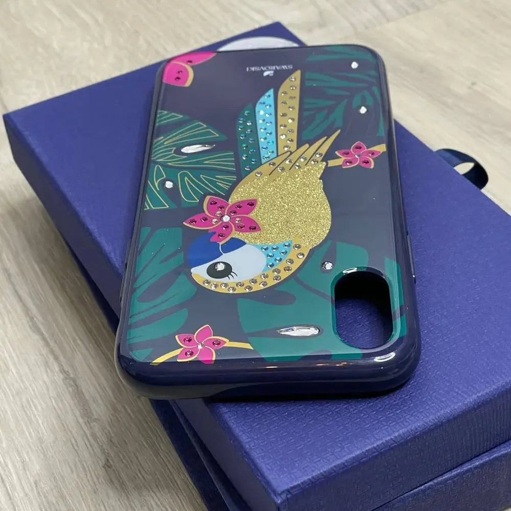 Swarovski Parrot iPhone XS / X  Case Multicolored